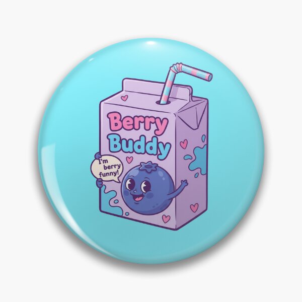 Item preview, Berry Buddy Funny Juice Box Kawaii Blueberry designed and sold by TinaDu-.