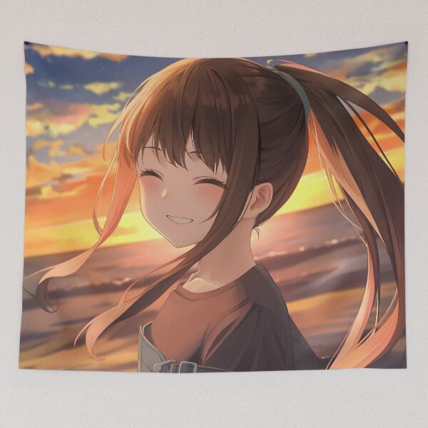 Item preview, Takina Inoue Smiling Sunset Scene Lycoris Recoil Anime designed and sold by earlobejerk.