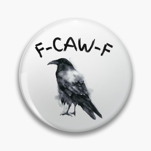 Item preview, Spooky F-Caw-F Raven Funny | Halloween Gothic Dark Humor Crow Bird Pun Design designed and sold by BeBetterPeople.