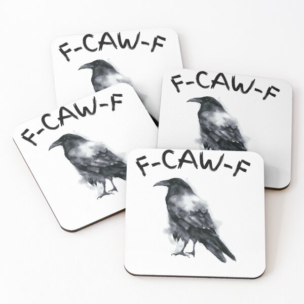 Item preview, Spooky F-Caw-F Raven Funny | Halloween Gothic Dark Humor Crow Bird Pun Design designed and sold by BeBetterPeople.