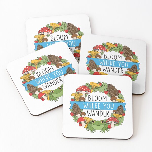Item preview, Cottagecore Mushroom Frog Bloom Where You Wander designed and sold by Apex Designs.