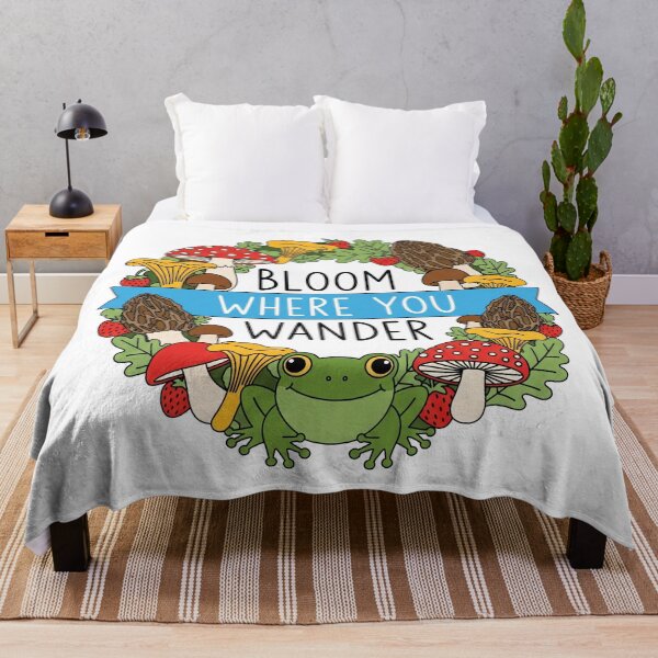 Item preview, Cottagecore Mushroom Frog Bloom Where You Wander designed and sold by Apex Designs.