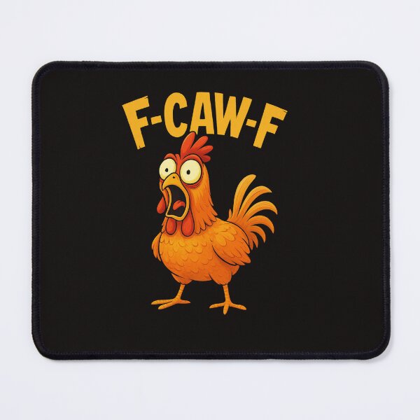 Item preview, F-Caw-F Funny Chicken Meme, Vintage Bird Quote – Funny Chicken, Gift for Animal and Meme Lovers & Humor Fans designed and sold by VintageVisionCulture.