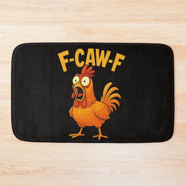 Item preview, F-Caw-F Funny Chicken Meme, Vintage Bird Quote – Funny Chicken, Gift for Animal and Meme Lovers & Humor Fans designed and sold by VintageVisionCulture.