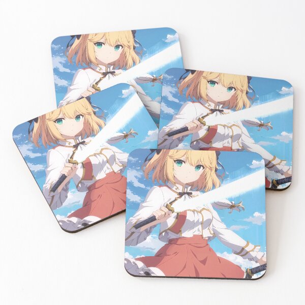 Item preview, Anisphia Wynn Palettia Sword Pose Under Blue Sky Tenten Kakumei Anime designed and sold by earlobejerk.