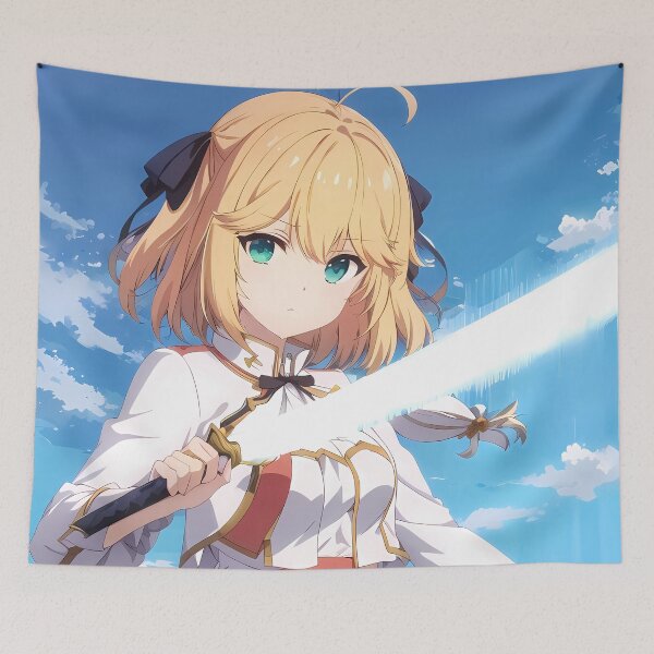 Item preview, Anisphia Wynn Palettia Sword Pose Under Blue Sky Tenten Kakumei Anime designed and sold by earlobejerk.