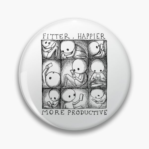 Item preview, Fitter, Happier More Productive - Illustrated lyrics  designed and sold by bangart.