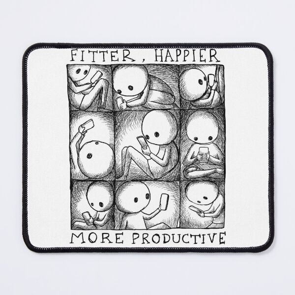 Item preview, Fitter, Happier More Productive - Illustrated lyrics  designed and sold by bangart.