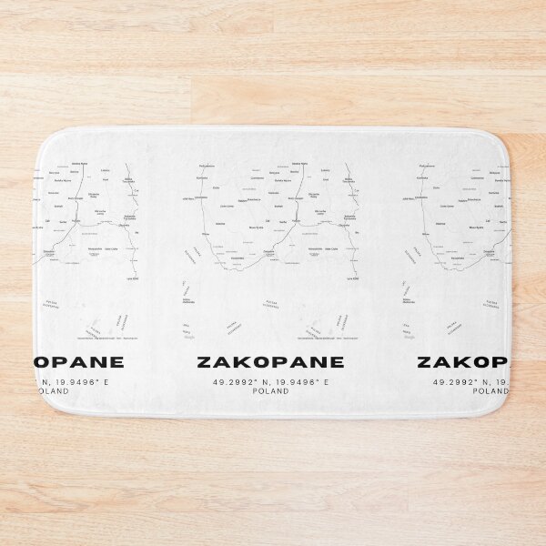 Item preview, Zakopane Poland Minimalist Map | Black & White City Poster designed and sold by RM-Journey.