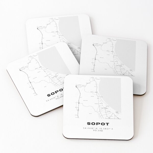 Item preview, Sopot Poland Minimalist Map | Black & White City Poster designed and sold by RM-Journey.
