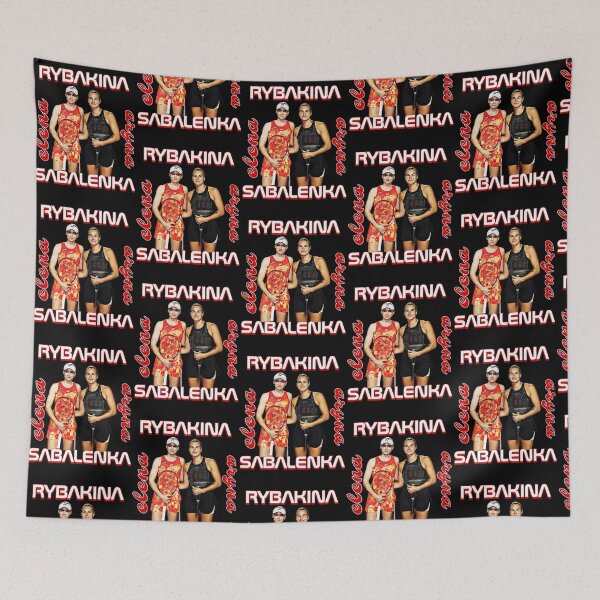 Item preview, Rybakina Sabalenka Tennis Rivalry Poster designed and sold by UgengVintage80.