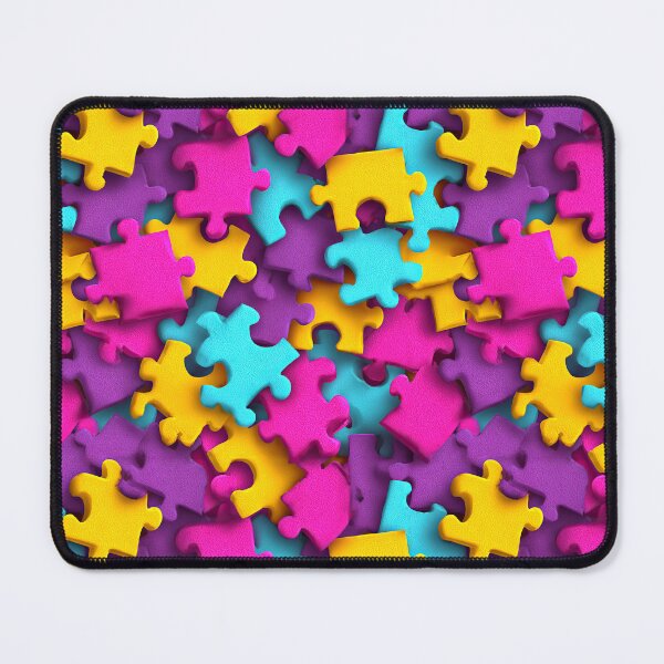 Item preview, Colorful Jigsaw Puzzle Piece Pattern designed and sold by Kybruno's Creations.