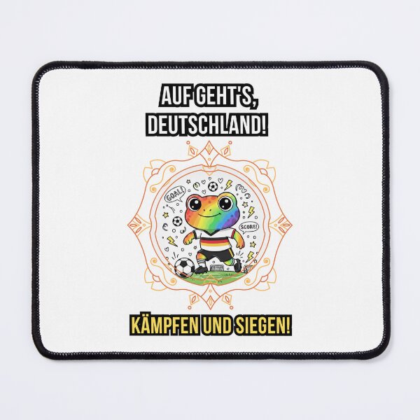 Item preview, Go Germany! Kawaii Frog in Soccer Uniform designed and sold by DibuHumor.