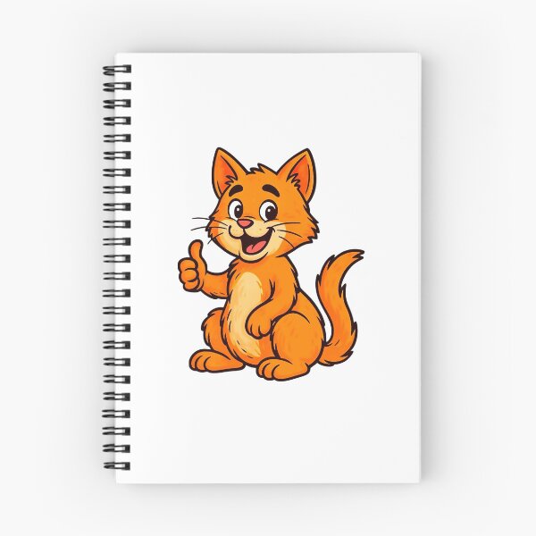 Item preview, Ginger cat with thumbs up designed and sold by ZelFun_designs.