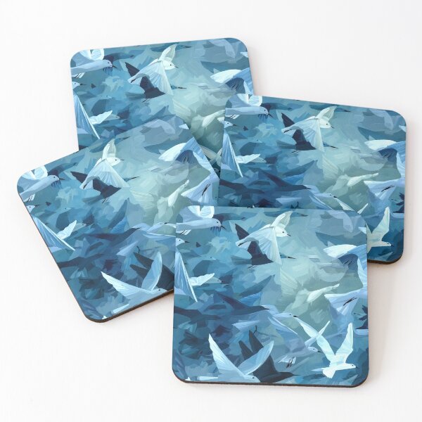 Item preview, Abstract Flock of Seagulls in Flight designed and sold by Kybruno's Creations.