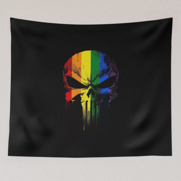Item preview, Pride Guardian Skull - Halftone designed and sold by Probably Fine Designs.