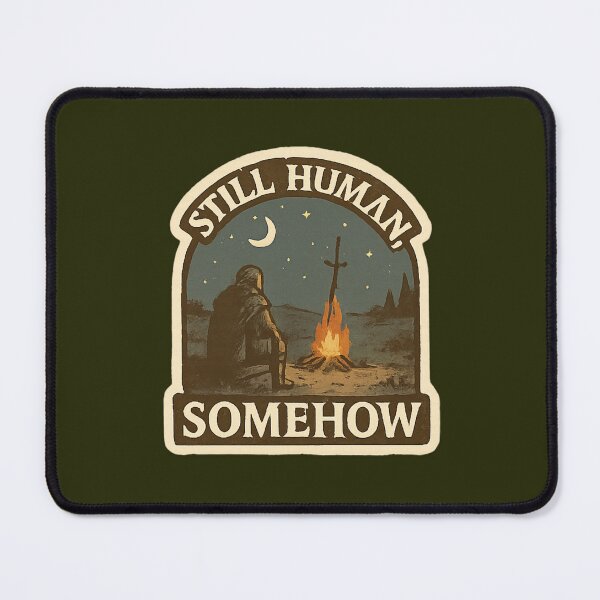 Item preview, Still Human, Somehow” — Lone Ashen one at Firelink Shrine designed and sold by MoondTshirt.