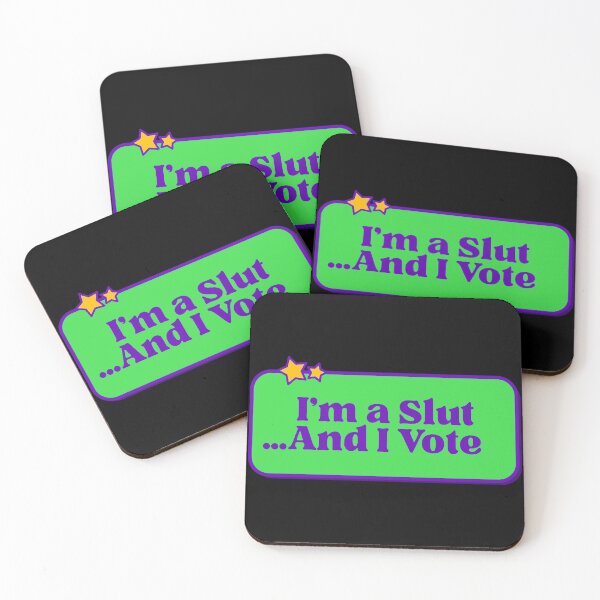 Item preview, I’m a Slut and I Vote designed and sold by UNK-Fatigues.