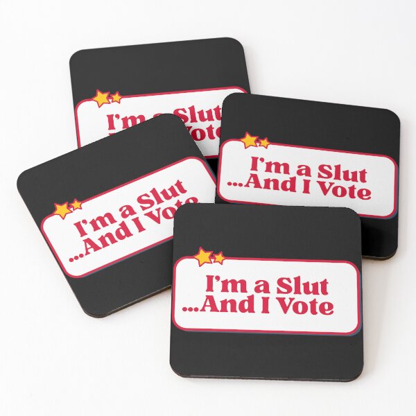Item preview, I’m a Slut and I Vote designed and sold by UNK-Fatigues.
