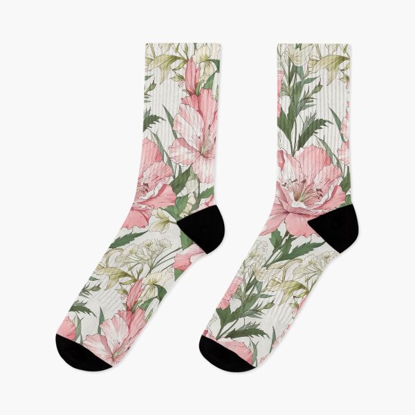 Item preview, Elegant Pink and White Floral Pattern designed and sold by CoolPixels.