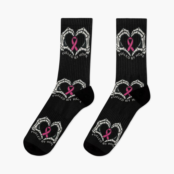 Item preview, Fueled By Hope Skeleton Hands Pink Ribbon Breast Cancer Awareness  designed and sold by CarantinedChaos.
