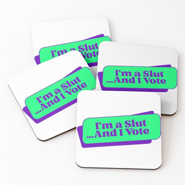 Item preview, I’m a Slut and I Vote designed and sold by UNK-Fatigues.