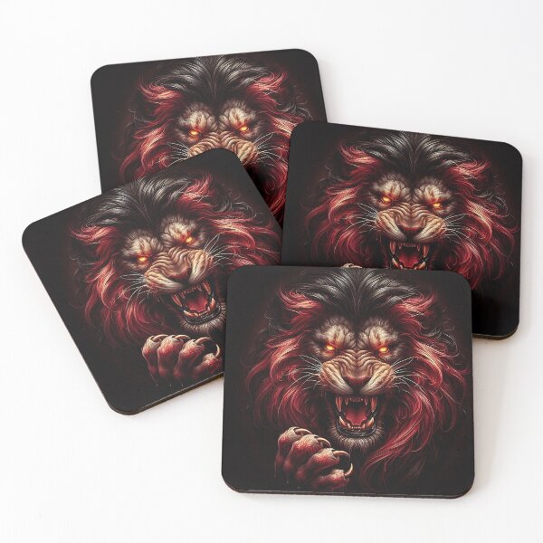 Item preview, Wild Lion of Fire designed and sold by GalleryBrisArt.