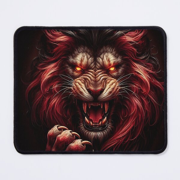Item preview, Wild Lion of Fire designed and sold by GalleryBrisArt.
