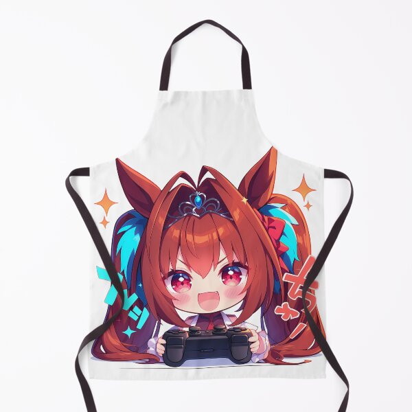 Item preview, Daiwa Scarlet Uma Musume Anime Girl Cute Chibi Playing Video Game designed and sold by earlobejerk.