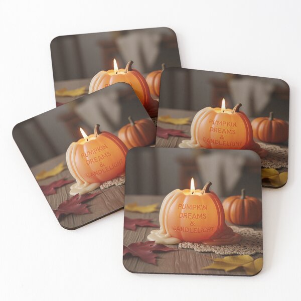 Item preview, Pumpkin Candle: "Pumpkin Dreams & Candlelight" - Cozy Fall Decor designed and sold by Karina Creative Studio.