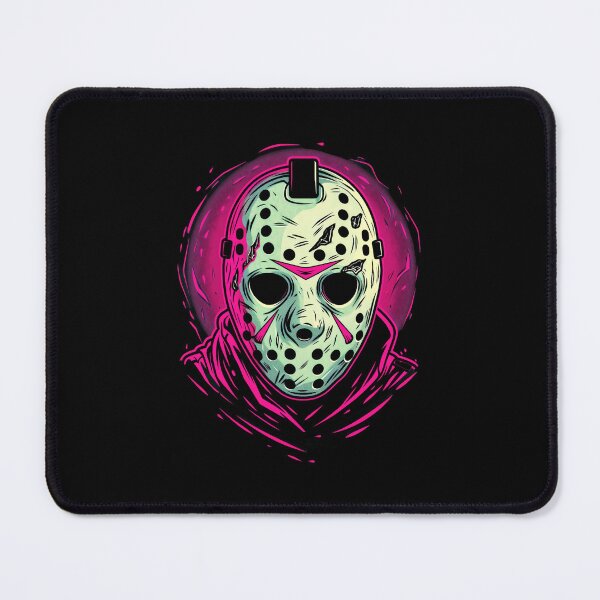 Item preview, Hockey Mask Neon Horror Tee – Friday Slasher Movie Inspired Shirt  designed and sold by Minecrafttt34.