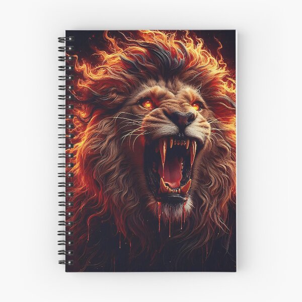 Item preview, Wild Lion of Fire designed and sold by GalleryBrisArt.