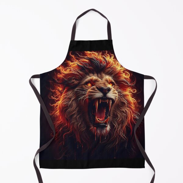 Item preview, Wild Lion of Fire designed and sold by GalleryBrisArt.