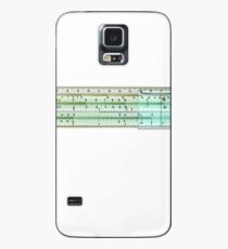 slide rule on white background Case/Skin for Samsung Galaxy