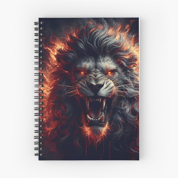Item preview, Wild Lion of Fire designed and sold by GalleryBrisArt.