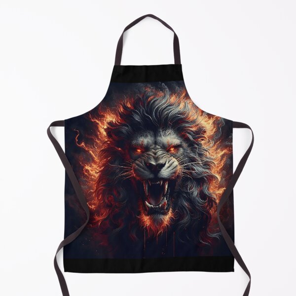 Item preview, Wild Lion of Fire designed and sold by GalleryBrisArt.