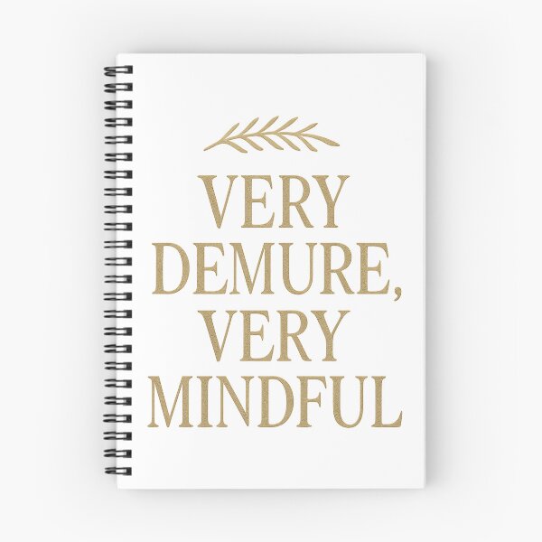 Item preview, Very Demure, Very Mindful | Quiet Luxury Typography designed and sold by Midnight-Supply.