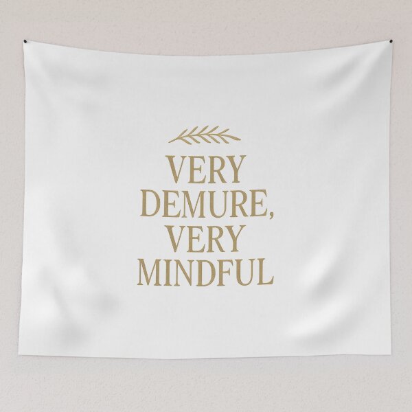 Item preview, Very Demure, Very Mindful | Quiet Luxury Typography designed and sold by Midnight-Supply.