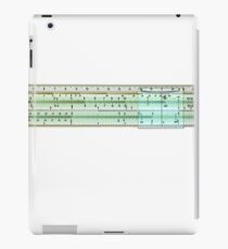 slide rule on white background iPad Case/Skin