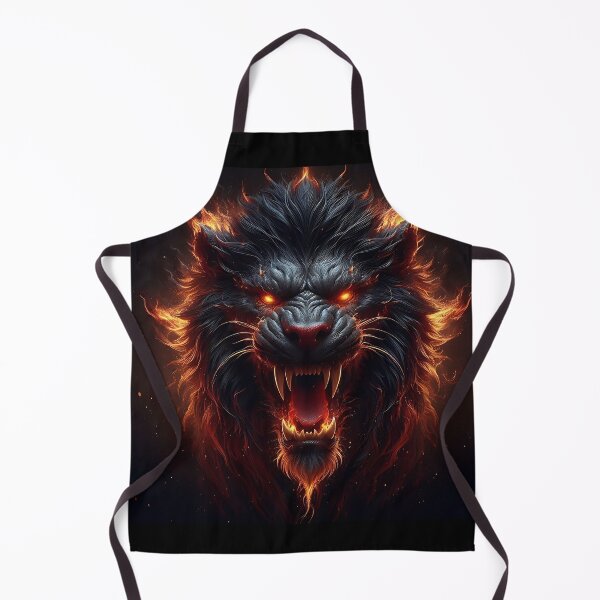 Item preview, Wild Lion of Fire designed and sold by GalleryBrisArt.