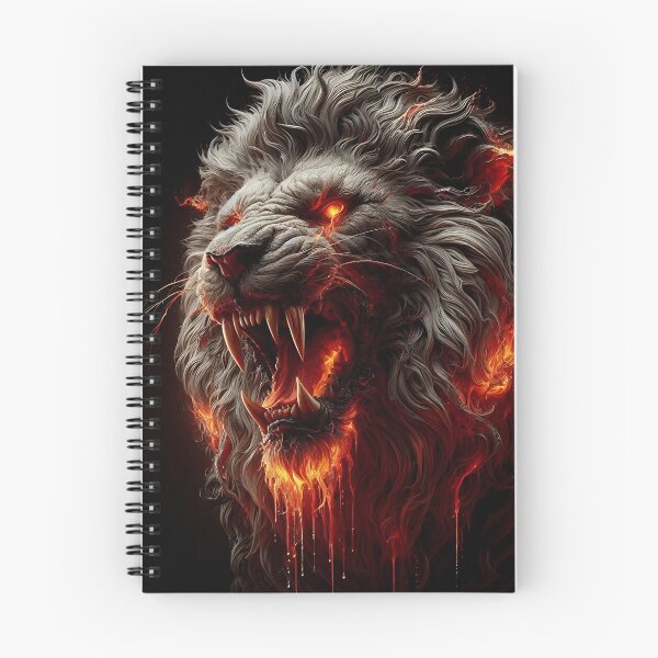 Item preview, Wild Lion of Fire designed and sold by GalleryBrisArt.