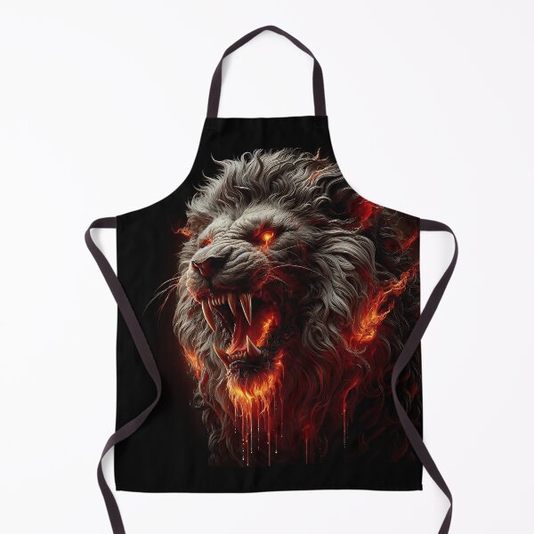 Item preview, Wild Lion of Fire designed and sold by GalleryBrisArt.