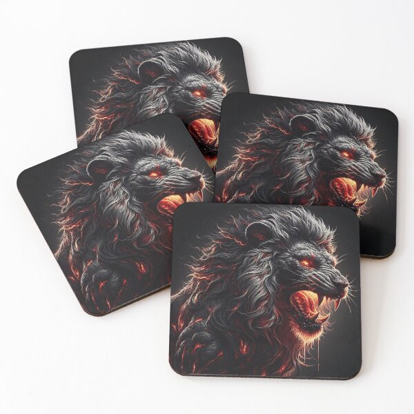 Item preview, Wild Lion of Fire designed and sold by GalleryBrisArt.