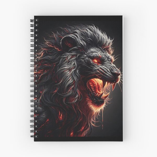 Item preview, Wild Lion of Fire designed and sold by GalleryBrisArt.