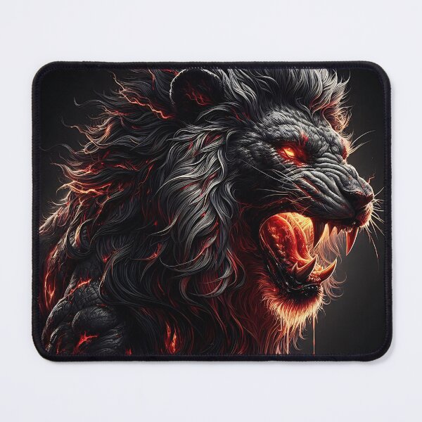 Item preview, Wild Lion of Fire designed and sold by GalleryBrisArt.