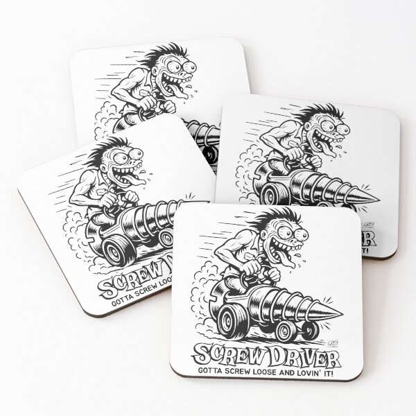 Item preview, Screw Driver, Wild Hot Rod Monster Art designed and sold by Automotive Art by Greg.