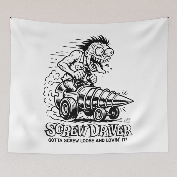 Item preview, Screw Driver, Wild Hot Rod Monster Art designed and sold by Automotive Art by Greg.