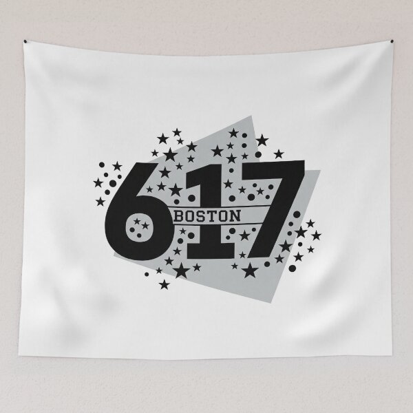 Item preview, Boston 617 Area Code Starburst Typography designed and sold by Apex Designs.