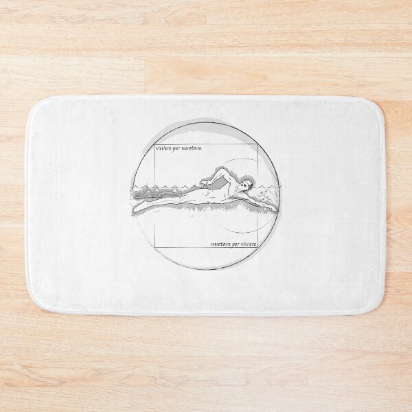 Item preview, Vitruvian Swimmer Sketch designed and sold by TomMertz.