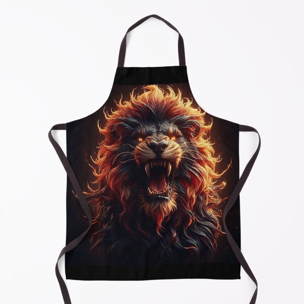 Item preview, Wild Lion of Fire designed and sold by GalleryBrisArt.